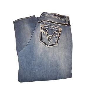 Vigoss The Dublin Heritage Fit Jeans Women's 13/14 Slim Boot Thick V Stitch Y2K